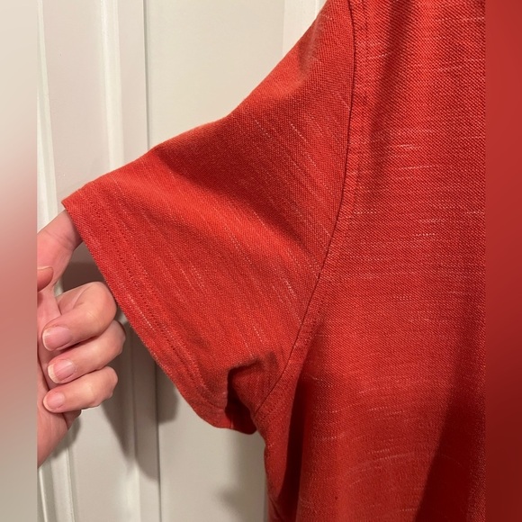 Saks Fifth Avenue Men’s Polo Style Shirt Size XL Red & Pink ❤️🩵 - Picture 7 of 8